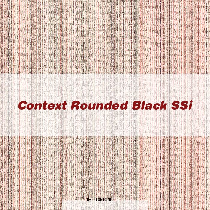 Context Rounded Black SSi example